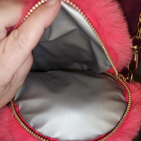 BUNNY RABBIT Bag Backpack Teddy Bear Plush Pink Convertible Fun Furry Animal - Picture 4 of 7